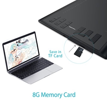 Huion Neu 1060PLUS Grafiktablett Micro USB Zeichen Großformatige mit 8G SD Karte und Wiederaufladbarer Stift - 2