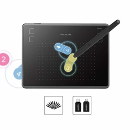 HUION OSU 4096 Stufen Drucksensitivität Grafiktablett mit 4,8 x 3 Zoll aktiver Fläche und 4 Benutzerdefinierten ExpressKeys - Inspiroy H430P - 1