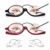 JM 2 Paar Makeup Lesebrille Vergrößern Flip nach unten Kosmetik Leser Für Damen +3.0 - 4