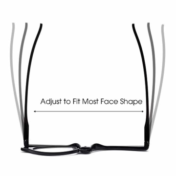 JM 2 Paar Makeup Lesebrille Vergrößern Flip nach unten Kosmetik Leser Für Damen +3.0 - 6