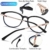 Joopin Blaulichtfilter Brille Damen und Blaufilter Brille Herren Computerbrille Gaming Brille Bluelight Filter PC Brille Schwarz - 5