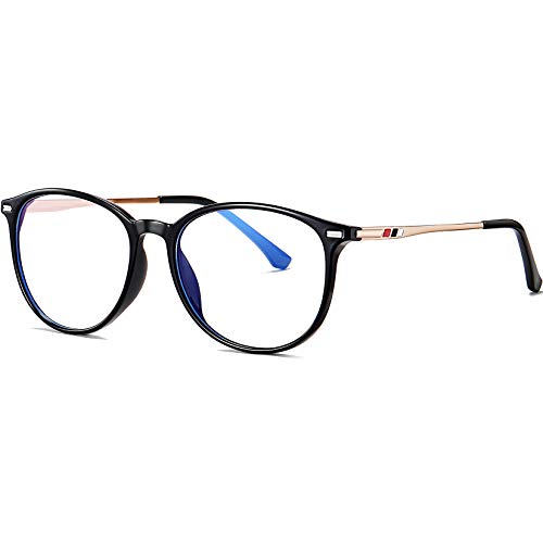 Madison Avenue Blaulichtfilter Brille Damen – Übergroße Computerbrille Ohne Stärke, Metallscharnier
