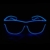 KingCorey Leuchten Sie EL Wire Neon Rave Brille Glow Flashing LED Sonnenbrille Kostüme für Party, EDM, Halloween (Blau) - 2