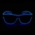 KingCorey Leuchten Sie EL Wire Neon Rave Brille Glow Flashing LED Sonnenbrille Kostüme für Party, EDM, Halloween (Blau) - 2