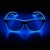 KingCorey Leuchten Sie EL Wire Neon Rave Brille Glow Flashing LED Sonnenbrille Kostüme für Party, EDM, Halloween (Blau) - 1