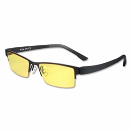 KLIM Optics - Blaulichtfilter Brille + Hoher Schutz + Gaming Brille für PC, Handy und Fernseher + Anti-Müdigkeit, Anti-Blaulicht, UV-Schutz [ Neue 2021 Version ] - 1