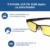 KLIM Optics - Blaulichtfilter Brille + Hoher Schutz + Gaming Brille für PC, Handy und Fernseher + Anti-Müdigkeit, Anti-Blaulicht, UV-Schutz [ Neue 2021 Version ] - 8