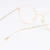 Lukis Brille Nerdbrille Retro Rund Unisex Metallgestell Brillenfassung Dekobrillen 140x50mm Gold - 4