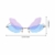 LUOEM Randlose Sonnenbrille Libellenflügel Unregelmäßige Neuheit Flügel Partybrille Blau Lila Unisex Mode Sonnenbrille Party Maskerade Karneval Musikfestival Kostüm Zubehör Foto Requisiten - 2