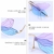 LUOEM Randlose Sonnenbrille Libellenflügel Unregelmäßige Neuheit Flügel Partybrille Blau Lila Unisex Mode Sonnenbrille Party Maskerade Karneval Musikfestival Kostüm Zubehör Foto Requisiten - 4