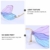 LUOEM Randlose Sonnenbrille Libellenflügel Unregelmäßige Neuheit Flügel Partybrille Blau Lila Unisex Mode Sonnenbrille Party Maskerade Karneval Musikfestival Kostüm Zubehör Foto Requisiten - 5