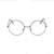 LUOEM Unisex Retro Runde Brillen Klare Linse Gläser Ultra Light für Santa Claus und Harry Potter Cosplay (Gun-Farbe) - 2