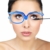 Make-Up Schminkbrille mit klappbaren Brillenglas, Make-Up Schminkbrille mit klappbaren Brillenglas Modische Schminkhilfe (Blau 300) - 6