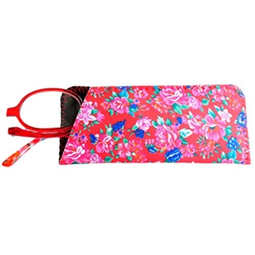 Make-Up Schminkbrille mit klappbaren Brillenglas, Modische Schminkhilfe mit GRATIS Brillenetui +3.5 Dioptrien (Rot) - 5