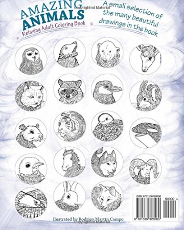 Malbuch für Erwachsene: Zauberhafte Tiere - Der Entspannung, Ruhe, Meditation, Achtsamkeit, Kreativität und des Anti Stress - 