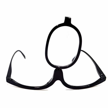 MEGAUK Schminkbrille Make up Brille Lesebrille Presbyopie Brille Sehhilfe Lesehilfe Stärke +3,0 - 4