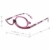 Milya Make-Up Schminkbrille Rotatable Flip Up Brille Drehbare Lesebrille Presbyopie Brille Sehhilfe Lesehilfe Lila Stärke +3,5 - 2
