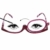Milya Make-Up Schminkbrille Rotatable Flip Up Brille Drehbare Lesebrille Presbyopie Brille Sehhilfe Lesehilfe Lila Stärke +3,5 - 5
