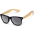 Navaris Wayfarer Sonnenbrille UV400 - Damen Herren Holz - Brille mit Bambus Bügeln - Holzbrille mit Etui - unterschiedliche Farben - 1