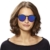 Original La Optica Verspiegelte UV400 Runde Unisex Retro Sonnenbrille - Farben, Einzel-/Doppelpacks (Einzelpack Rubber Schwarz (POLARISIERTE Gläser: Blau verspiegelt)) - 5