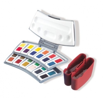 Pelikan 721894 - Aquarell-Malkasten mit 24 Farben - 