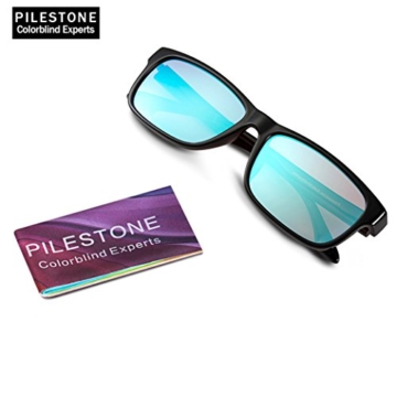 PILESTONE TP-024 (Tippe A) farbenblinde gläser Color Blind Korrekturbrille für rote / grüne Farbenblindheit - Mildes, mäßiges und starkes Deutan und mildes, mäßiges Protan - 3