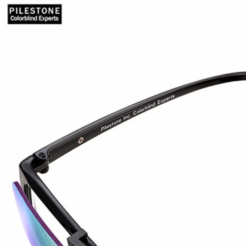 PILESTONE TP-029 (Typ B) farbenblinde Gläser Color Blind Korrekturbrillen Aufsteckgläser für Rot / Grün Color Blind - Mittel, stark und stark Deutan und Mittel, stark Protan - 7
