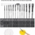 Pinselset 20 Stück, Pinsel Set Acrylfarben für Aquarellmalerei Ölmalerei mit Mischpalette,Tragetasche, Spachtel und Schwämmen Premium Nylon Pinsel für Anfänger, Kinder und Gemälde Liebhaber - 2