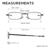 Read Optics faltbare Brille: Vollrand Lesehilfe in Stärke 1,5 Dioptrien für Herren/Damen. Mit Hartschalen-Etui, flexiblen Metall-Bügeln und Federscharnier. Hochwertige Gläser, schwarzer Rahmen - 2