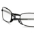 Read Optics faltbare Brille: Vollrand Lesehilfe in Stärke 1,5 Dioptrien für Herren/Damen. Mit Hartschalen-Etui, flexiblen Metall-Bügeln und Federscharnier. Hochwertige Gläser, schwarzer Rahmen - 5