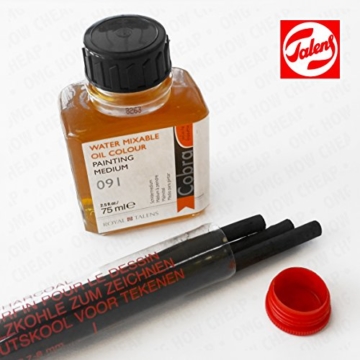 Royal Talens – Cobra Artist Wasser mischbare Ölfarben Art Set in Premium schwarz Geschenk-Box – mit Farben, Palette, und Pinsel - 4