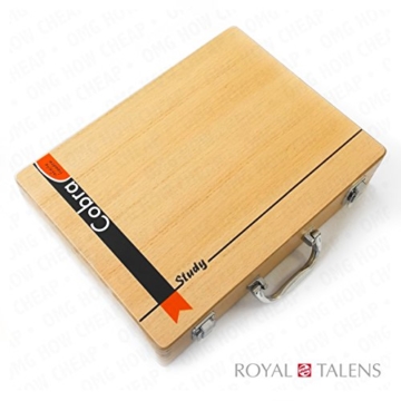 Royal Talens – Cobra Wasser mischbare Ölfarben Art Set im Premium Holz Fall – mit Farben, Palette, und Pinsel - 7