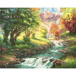 Schipper 609130412 - Malen nach Zahlen - Forellenbach, 40x50 cm -