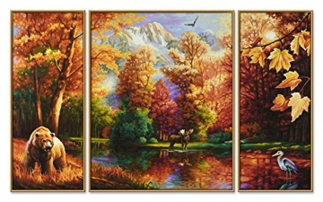 Schipper 609260650 - Malen nach Zahlen - Indian Summer (Triptychon), 50x80 cm - 