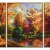 Schipper 609260650 - Malen nach Zahlen - Indian Summer (Triptychon), 50x80 cm - 