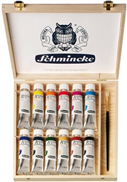 Schmincke AKADEMIE Öl Holzkasten 12 x Tb 60 ml 79 112 097 - 1