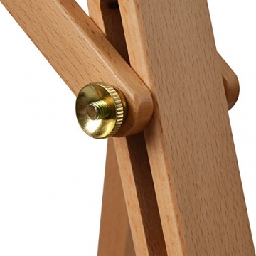 Schmincke Atelier-Staffelei S1 - aus Buche-Holz massiv - hochwertige Staffelei mit Malablagen für Ihr Künstler-Bedarf - 6