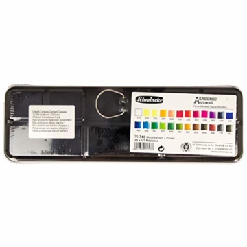 Schmincke Künstlerfarben Akademie Aquarell Malkästen Metallkasten, 24 x 1/2 Näpfchen 75 740 097 - 3