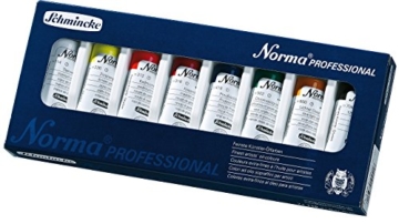 Schmincke Künstlerfarben, Norma® Professional Ölfarbe, Kartonset mit 8 x 35ml Tuben - 1