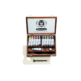 Schmincke Künstlerfarben, Norma® Professional Ölfarben, Malkasten, Holzkasten mit 11 x 35ml Tuben und Zubehör - 1