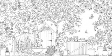 Secret Garden: An Inky Treasure Hunt and Colouring Book - 