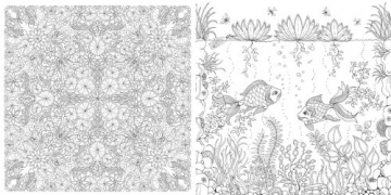 Secret Garden: An Inky Treasure Hunt and Colouring Book - 