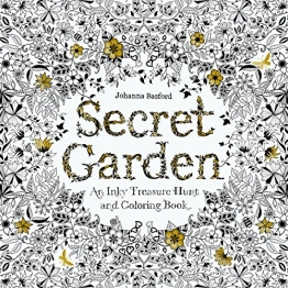 Secret Garden: An Inky Treasure Hunt and Colouring Book -