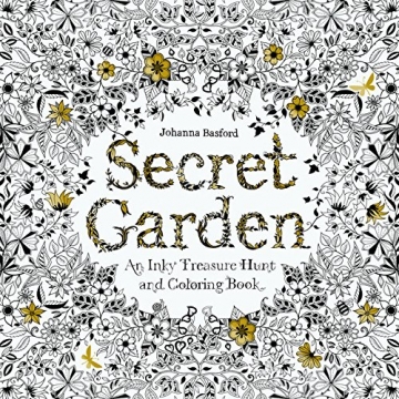 Secret Garden: An Inky Treasure Hunt and Colouring Book -