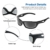 Sport Sonnenbrille, CHEREEKI Polarisierende Sport-Sonnenbrille mit UV400 Schutz & unzerbrechlichem Rahmen aus TR90, für Männer, Frauen, Outdoor-Sport, Angeln, Skifahren, Golf, Laufen, Radfahren, Camping - 4