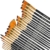 Tritart Pinselset mit 25 Pinsel - Acryl Pinsel Aquarellpinsel Gouache Pinsel Ölmalerei-Pinsel - 2 Mischpaletten - Pinselset Acrylfarben aus Synthetik - Pinsel Set zum Malen - 2
