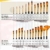 Tritart Pinselset mit 25 Pinsel - Acryl Pinsel Aquarellpinsel Gouache Pinsel Ölmalerei-Pinsel - 2 Mischpaletten - Pinselset Acrylfarben aus Synthetik - Pinsel Set zum Malen - 4