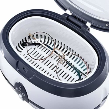 Uten Ultraschallreiniger Ultraschallreinigungsgerät brillenreinigungsgerät 600ml Ultraschallgerät für Brille Schmuck Uhren Zahnprothesen Ringe Ulrtaschallbad-40,000Hz 35W Timing ultrasonic cleaner - 5