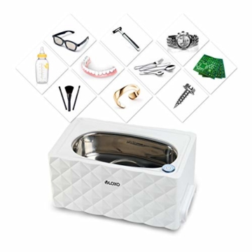 VLOXO Ultraschallgerät 450ml Ultraschallreinigungsgerät Ultraschallreiniger 42khz für Brille Uhren Schmuck Bürsten Rasierer Zahnprothesen Tattoo Werkzeuge MEHRWEG - 2
