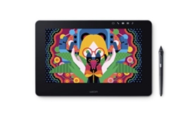 Wacom Cintiq Pro 13 Zoll Grafiktablett mit Display und Standfüßen inkl. Wacom Pro Pen 2 Eingabestift mit Stifthalter und verschiedenen Spitzen, Kompatibel mit Windows und Apple - 1